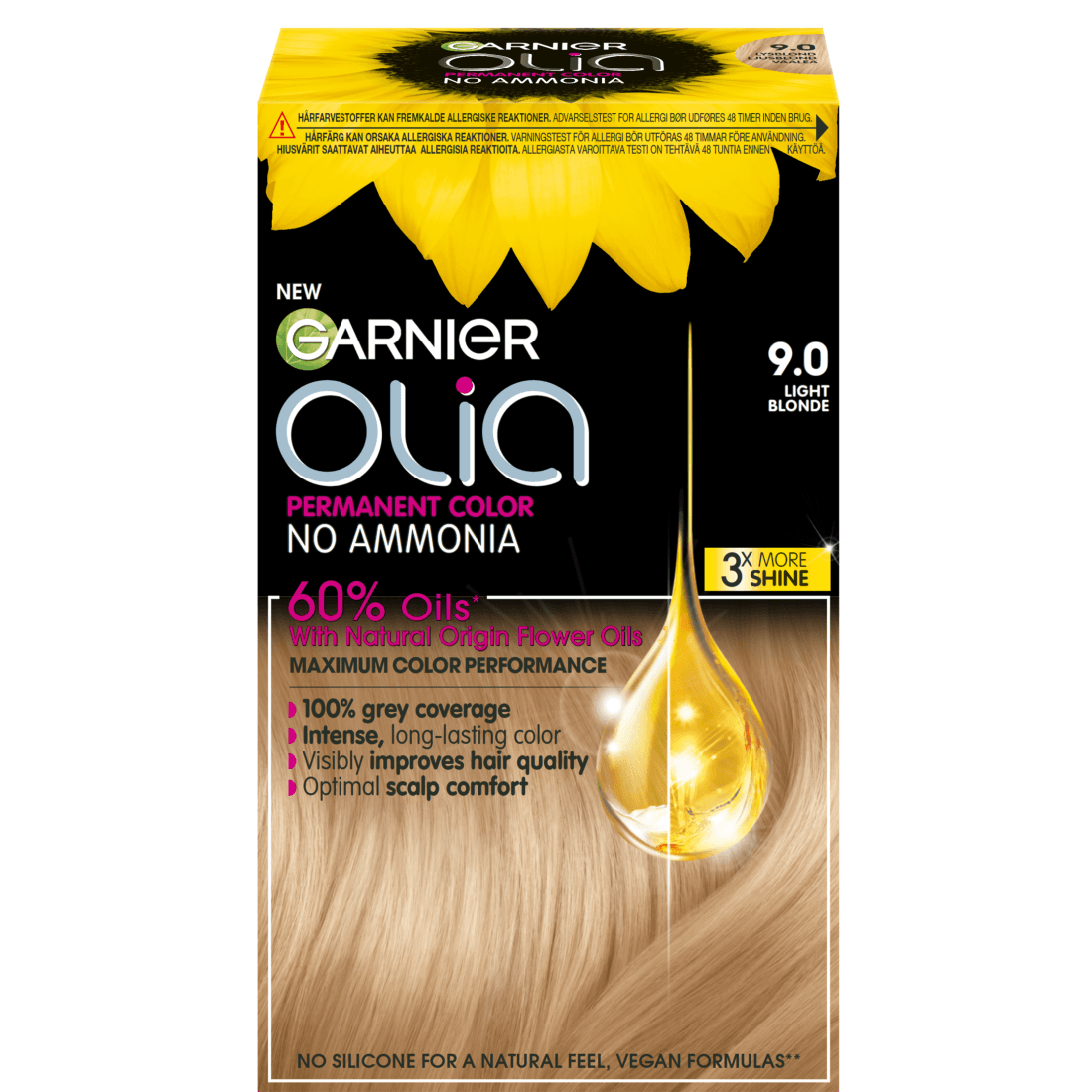 Garnier Olia Permanent Hårfärg 9.0 Light Blonde