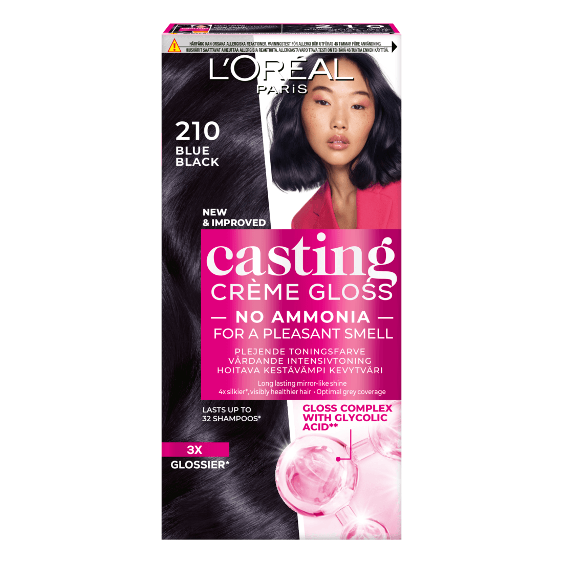 L'Oréal Paris Casting Crème Gloss Semi-Permanent Hårfärg 210 Blue Black