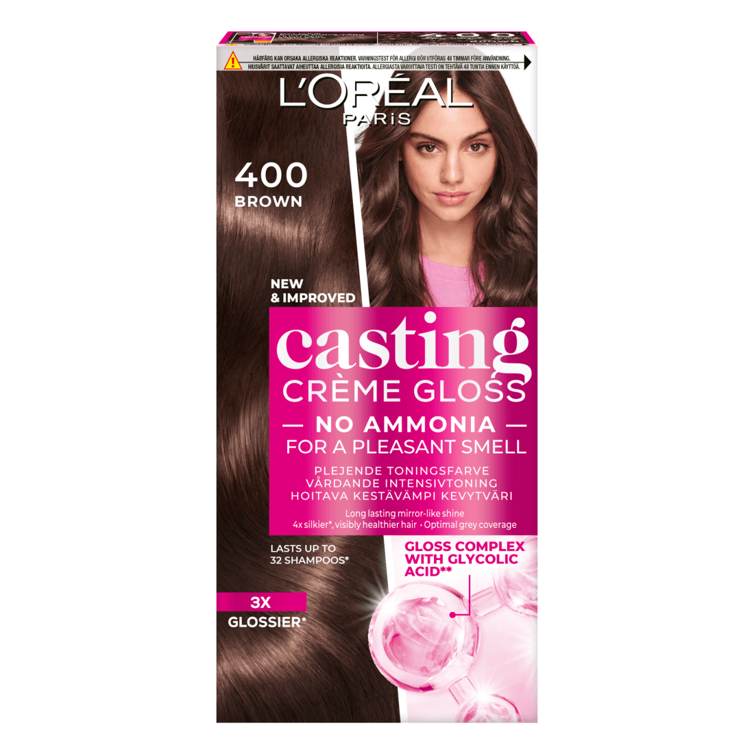 L'Oréal Paris Casting Crème Gloss Semi-Permanent Hårfärg 400 Brown
