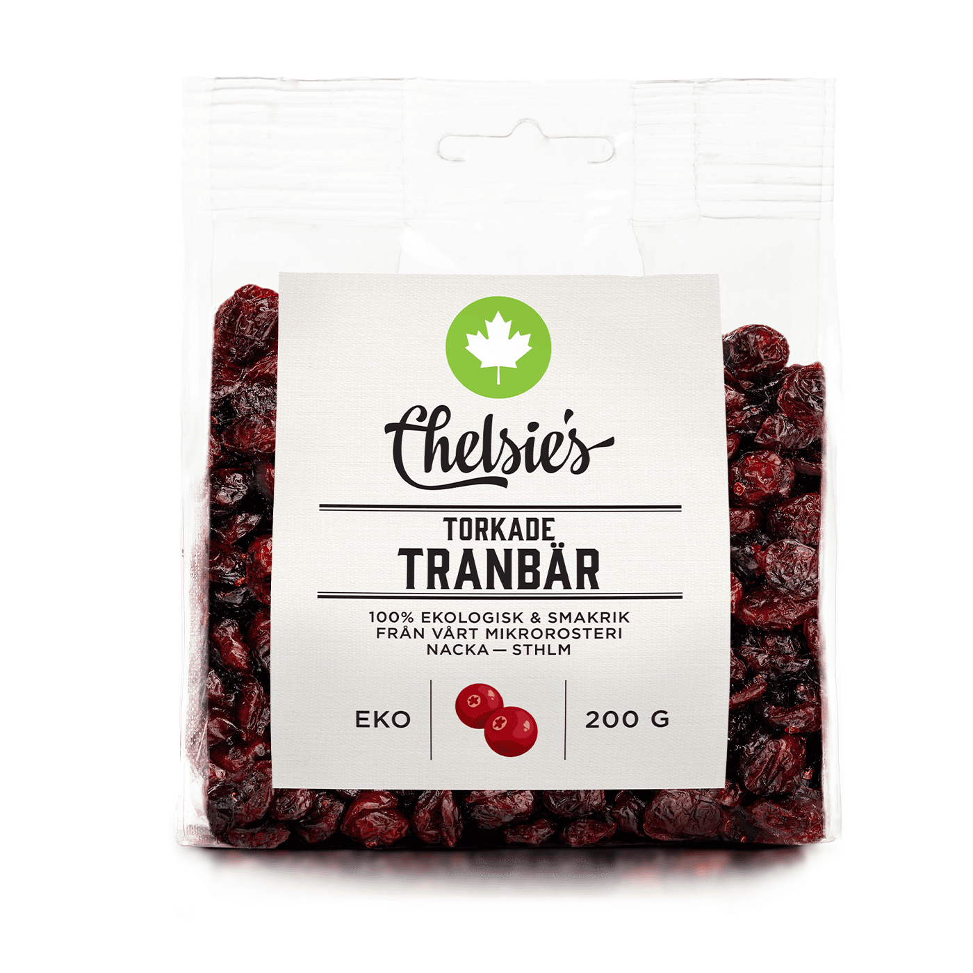 Chelsie's Torkade Tranbär 200 g
