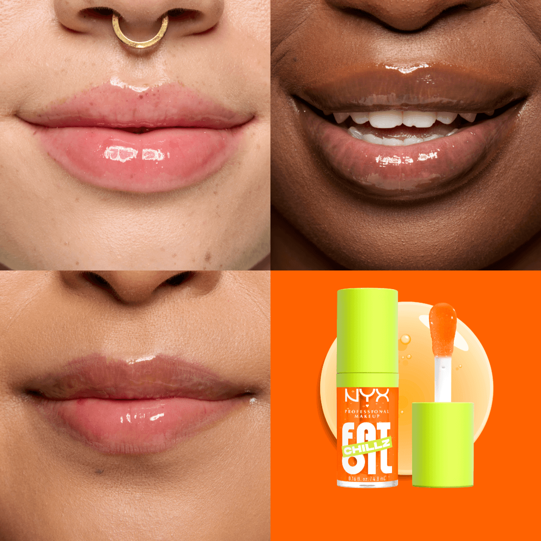 NYX Professional Makeup Fat Oil Chillz Lip Drip Läppolja 15 Citrus Chiller 4,8 ml - produktbild 2