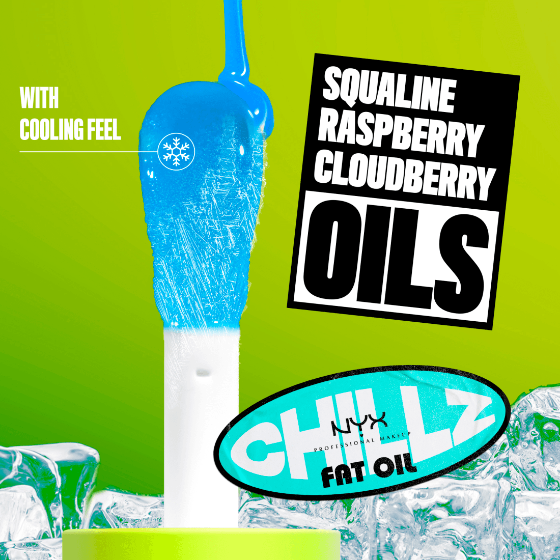 NYX Professional Makeup Fat Oil Chillz Lip Drip Läppolja 18 Polar Peppermint 4,8 ml - produktbild 4