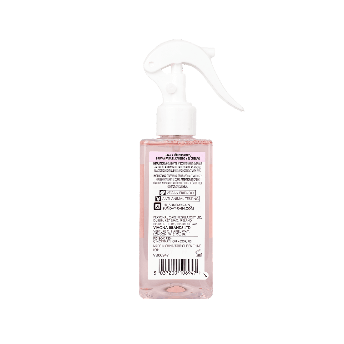 Sunday Rain Acai Body Mist 200 ml 2