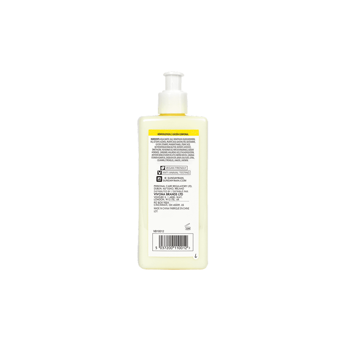Sunday Rain Chamomile & Ylang Ylang Body Lotion 440 ml 2