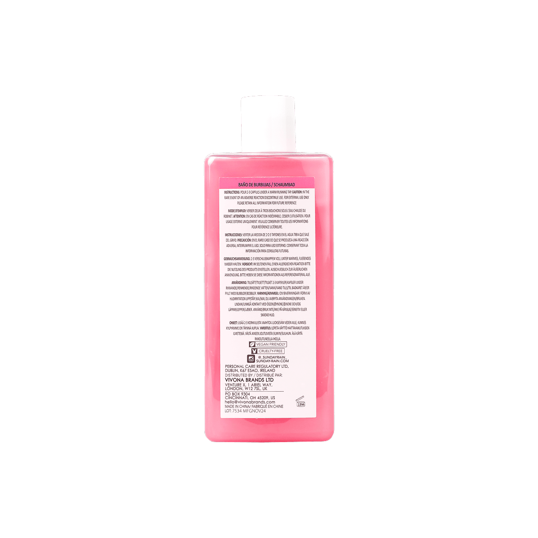 Sunday Rain Pink Grapefruit & Sea Salt Bubble Bath 450 ml 2