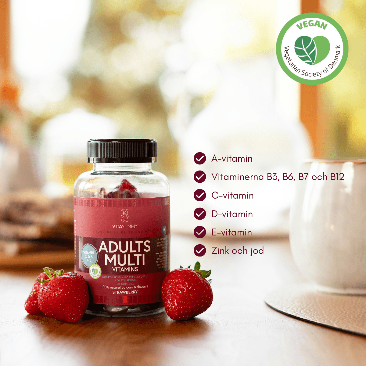 VitaYummy Adults Multivitamins Strawberry 60 gummies 2