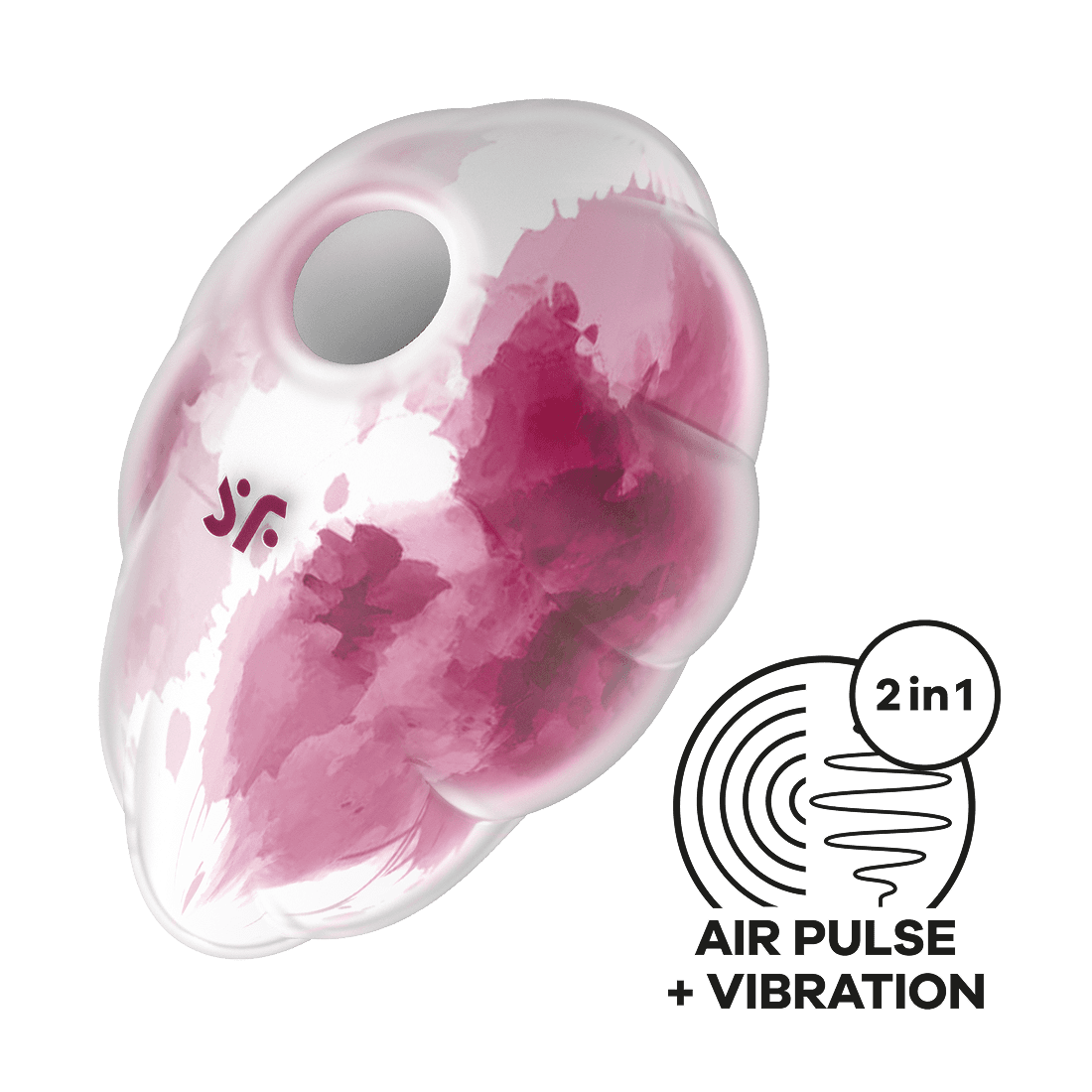 Satisfyer Cloud Dancer Red Print Lufttrycksvibrator 2
