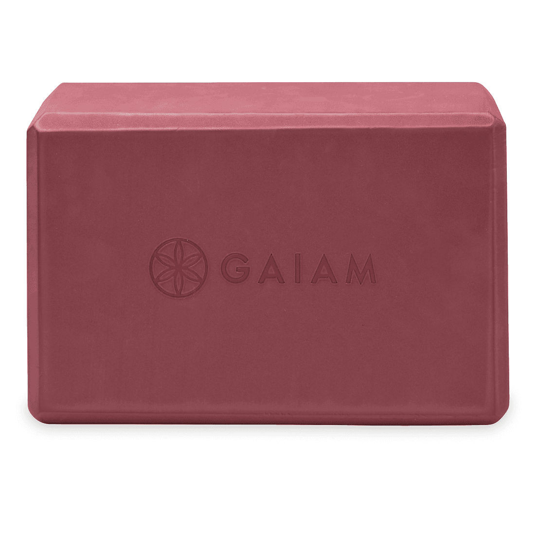 Gaiam Yoga Block Solid Cherry 3