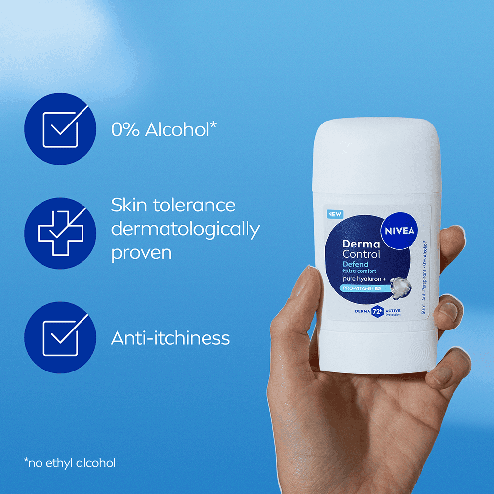 NIVEA Antiperspirant Deo Stick Derma Control Defend 50 ml - produktbild 2
