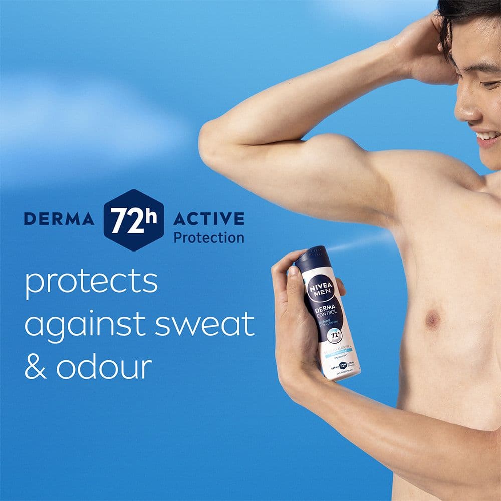 NIVEA MEN Antiperspirant Deo Spray Derma Control Defend 150 ml - produktbild 4