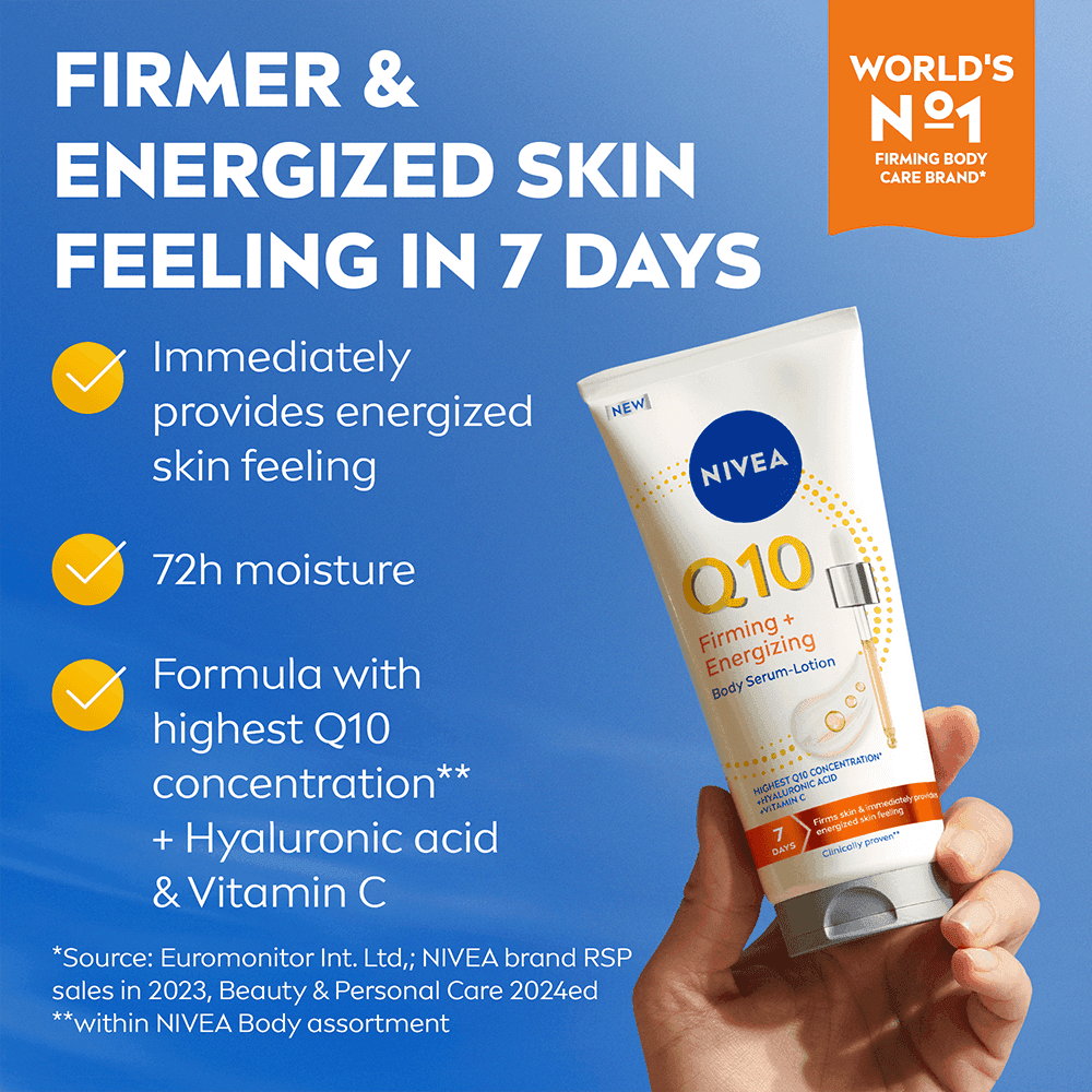 NIVEA Body Serum Lotion Q10 Firming Energizing 200 ml - produktbild 2