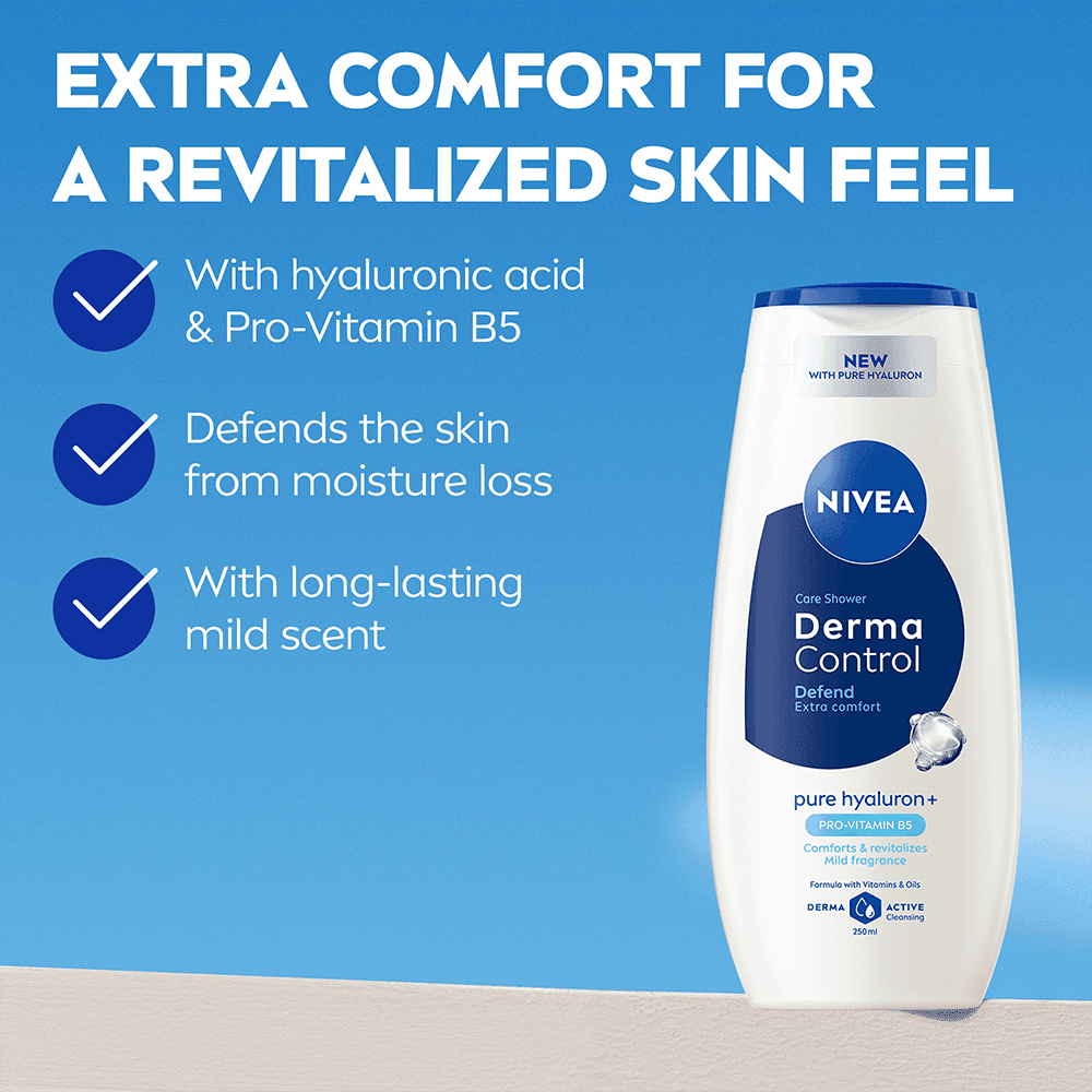 NIVEA Duschtvål Derma Control Defend Shower 250 ml - produktbild 2