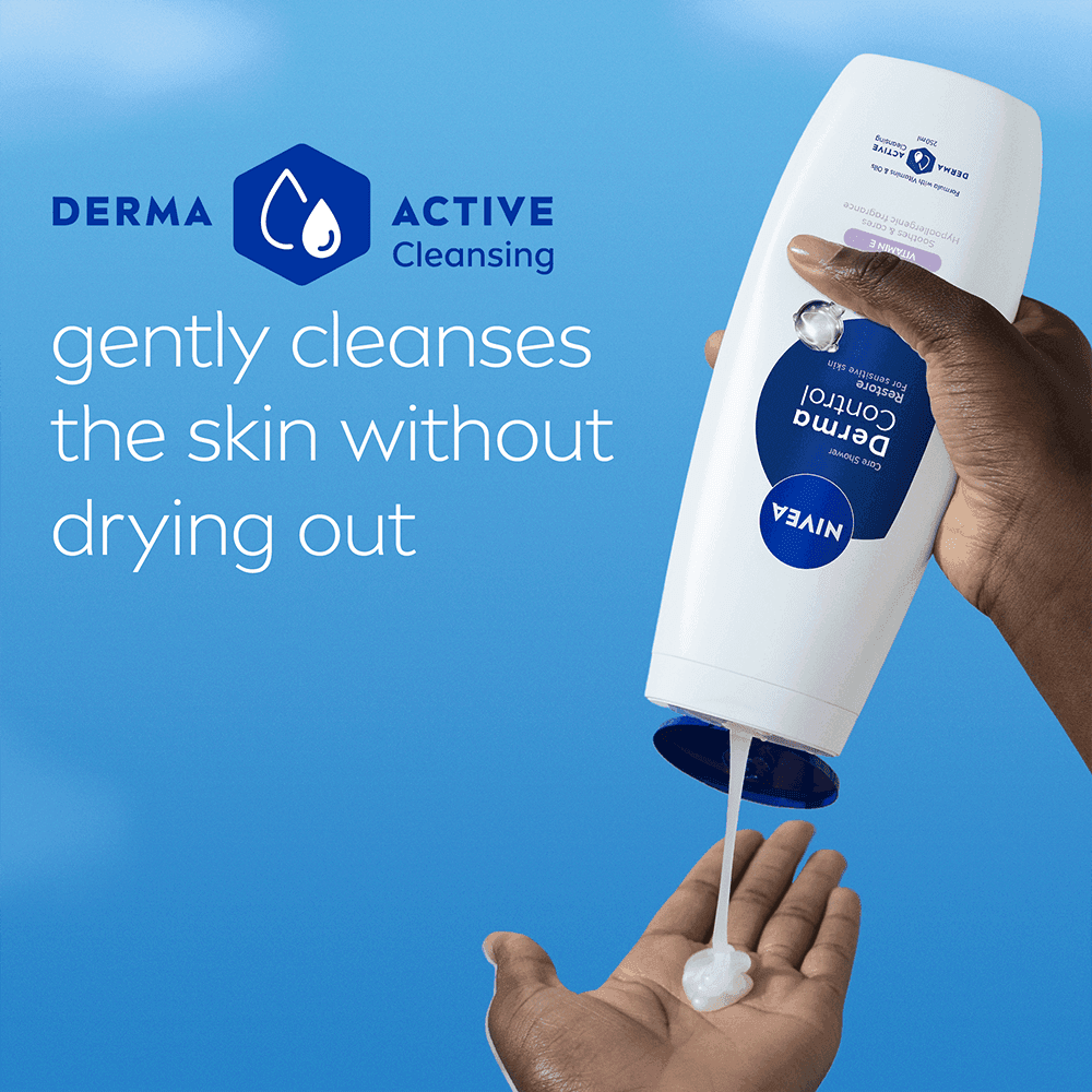NIVEA Duschtvål Derma Control Restore Sensitive Shower 250 ml - produktbild 3