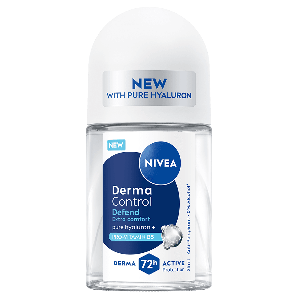 NIVEA Antiperspirant Mini Deo Derma Control Defend Roll On 25 ml