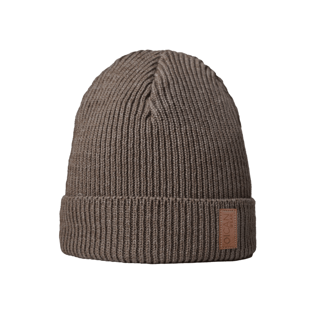 OICAN Safe Hat Knitted Wool Brown/Beige S