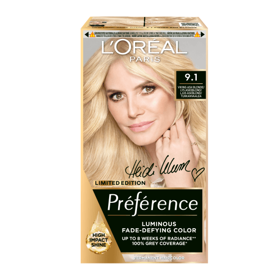 L'Oréal Paris Préférence Permanent Color 9.1 Viking Ash Blonde