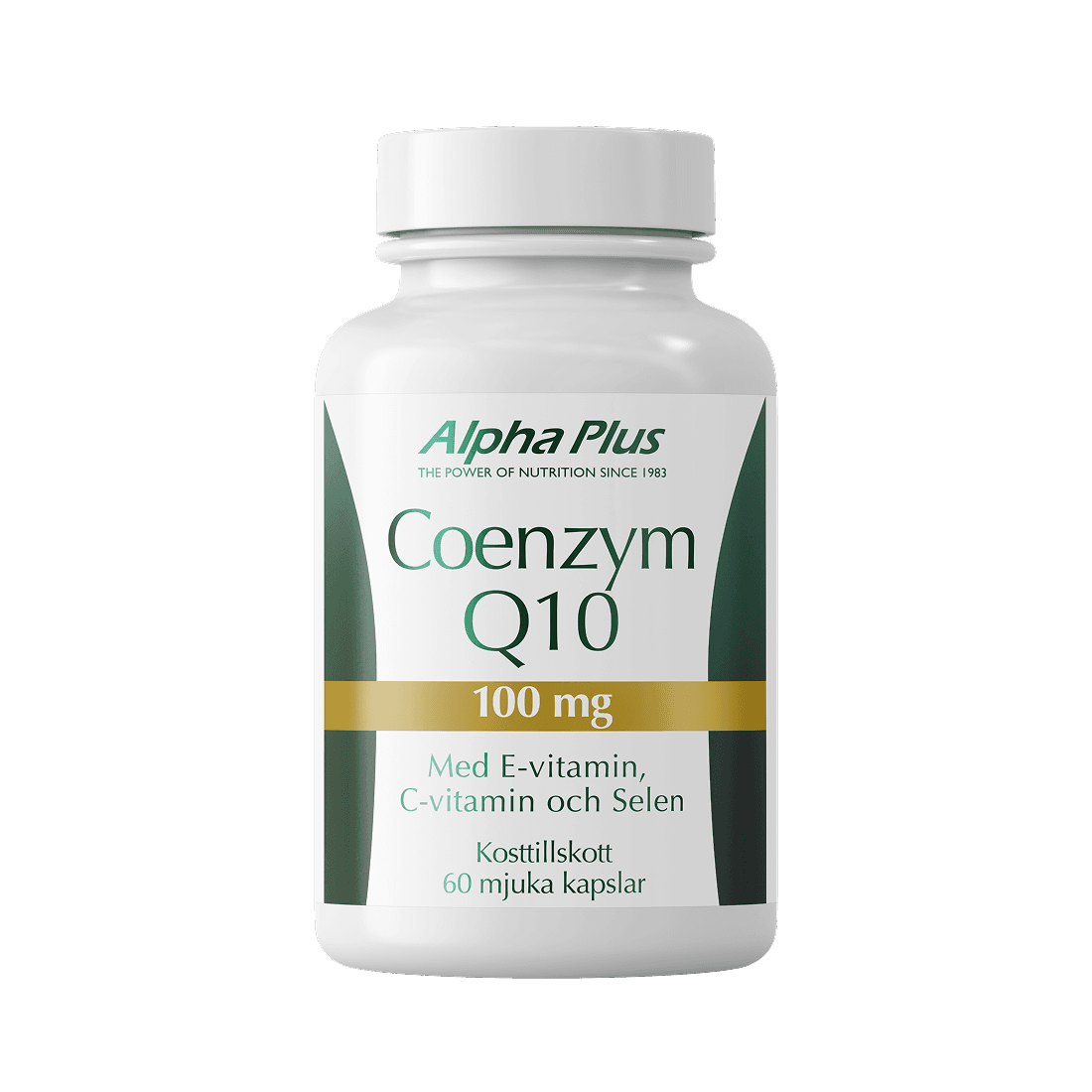 Alpha Plus Coenzym Q10 100 mg 60 mjuka kapslar