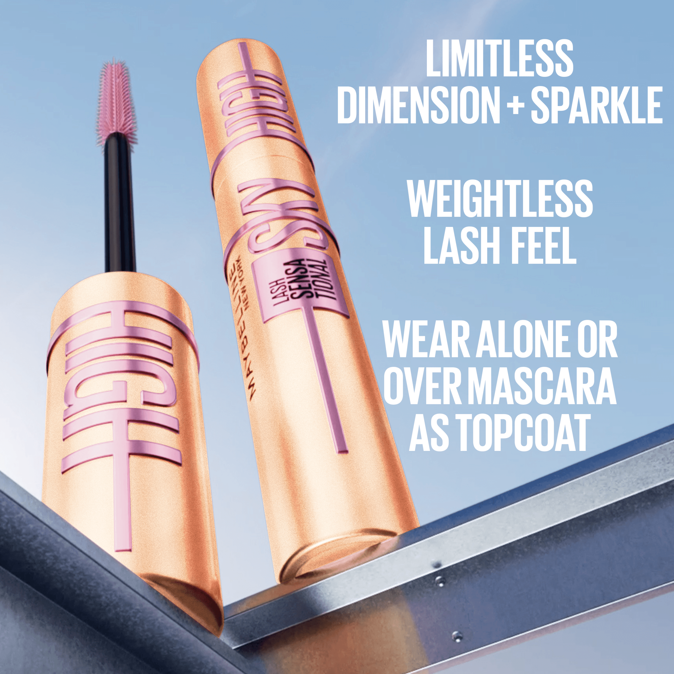 Maybelline New York Lash Sensational Sky High Mascara Gold Glitz 7,5 ml - produktbild 5