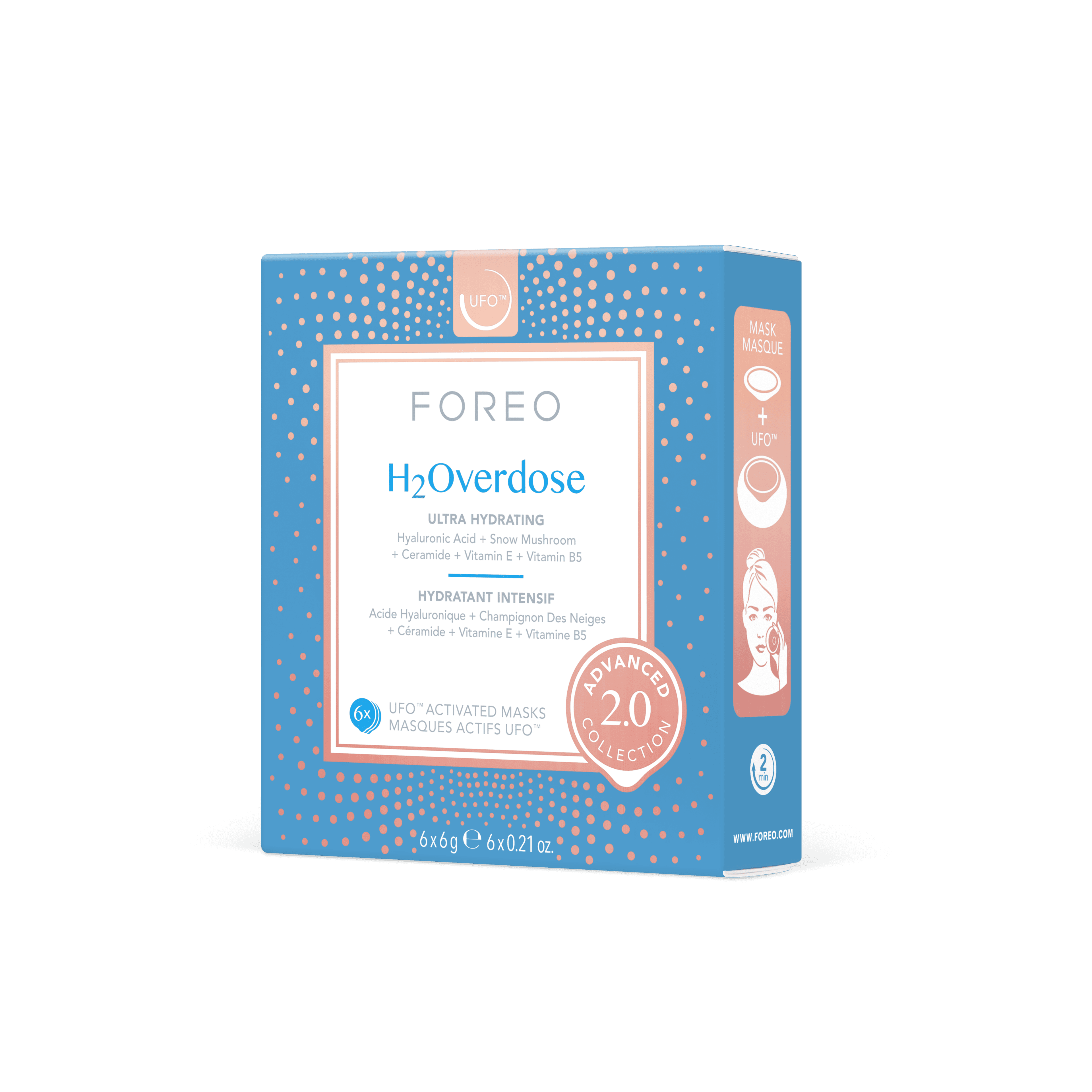 FOREO UFO-Mask H2Overdose 2.0 6 st 2