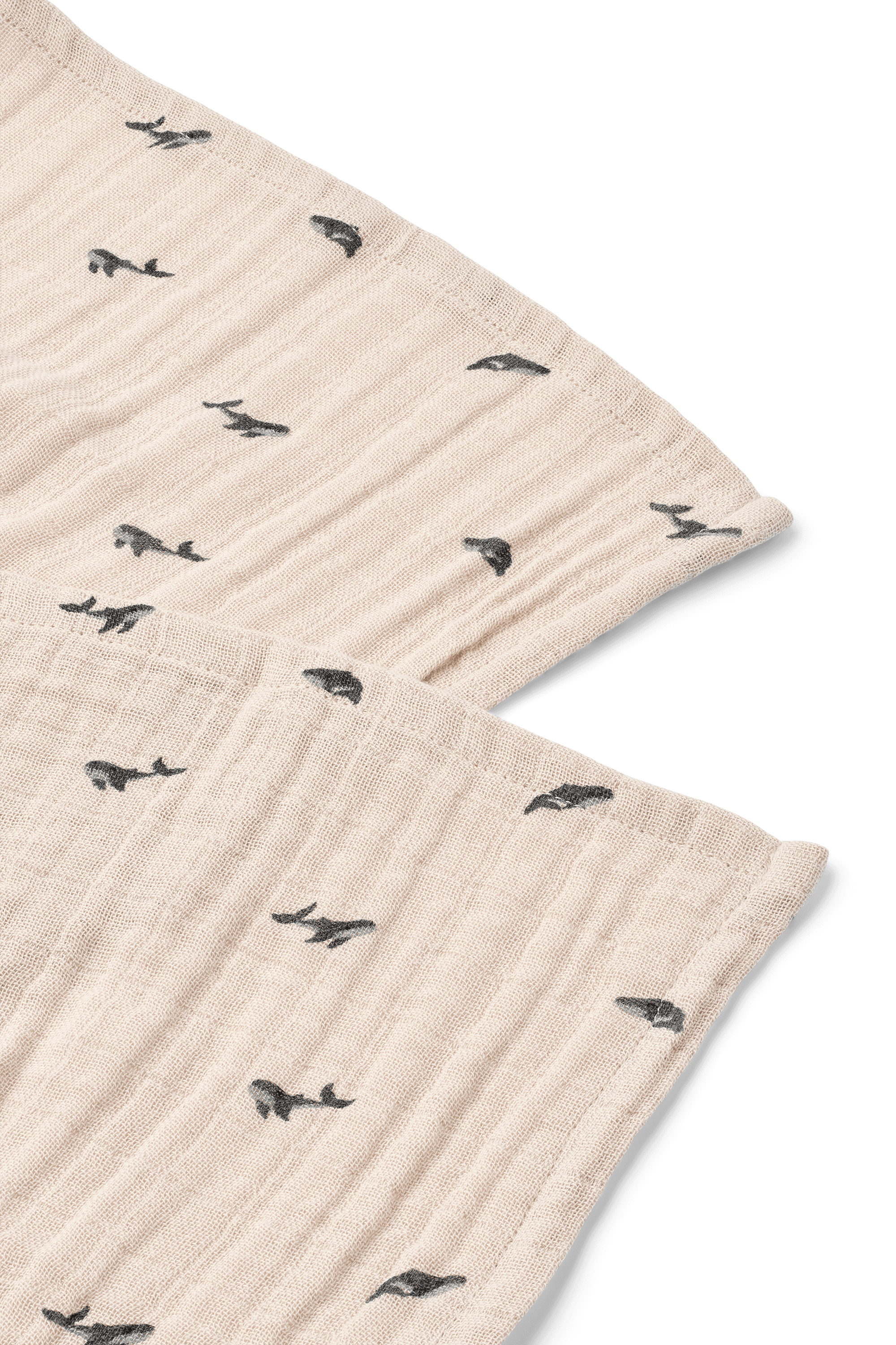LIEWOOD Lewis Muslinfilt Mini Whale/Sandy 2-pack - produktbild 2
