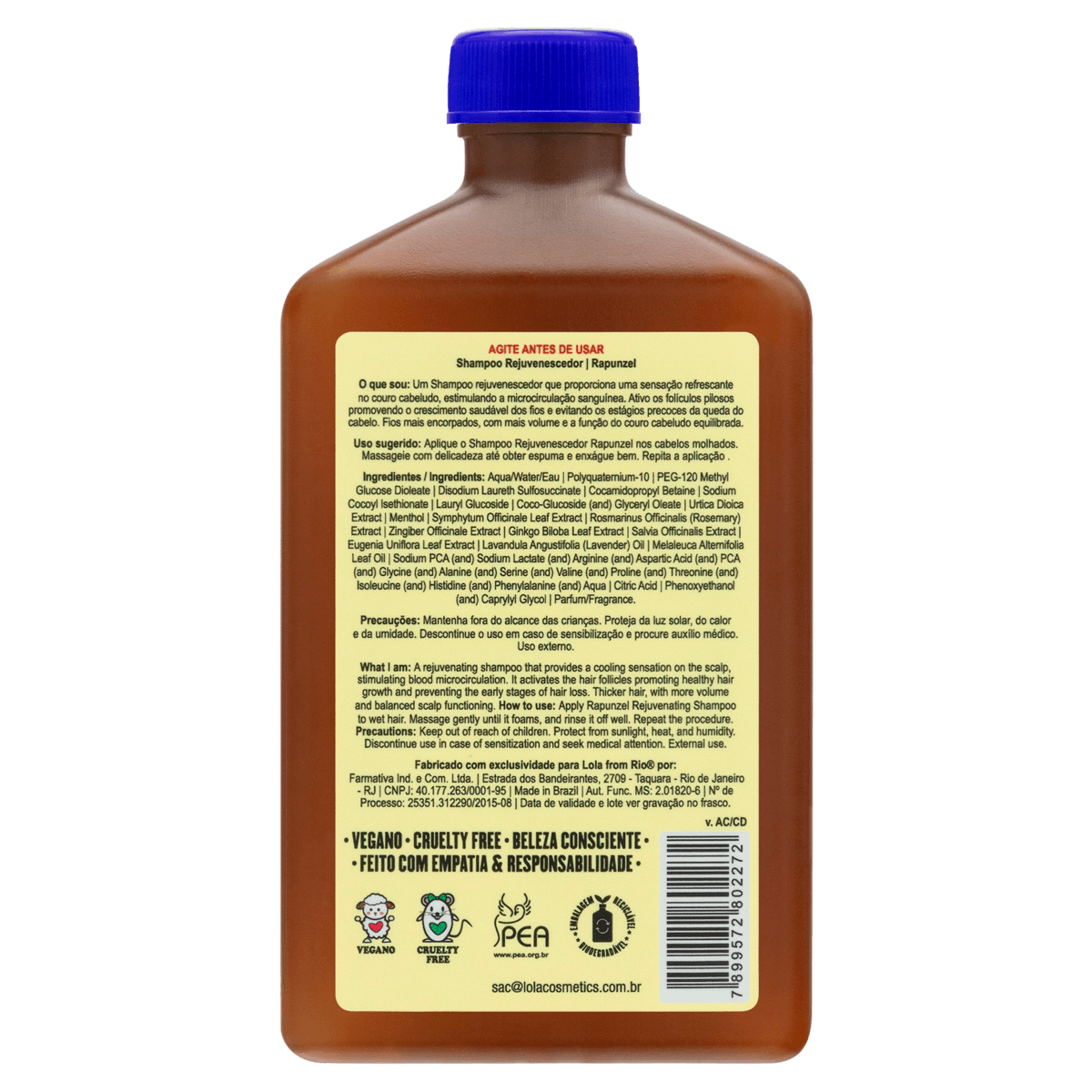 Lola from Rio Rapunzel Rejuvenating Shampoo 250 ml 2