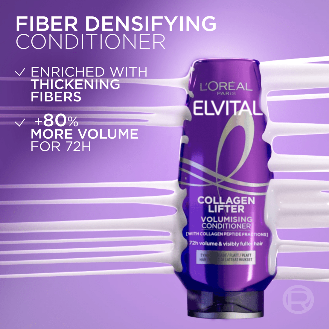L'Oréal Paris Elvital Collagen Lifter Balsam 200 ml - produktbild 4