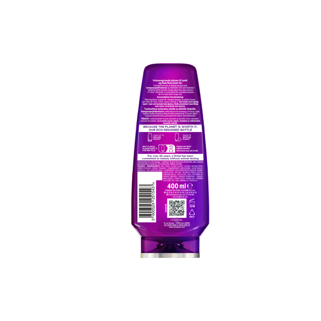 L'Oréal Paris Elvital Collagen Lifter Balsam 400 ml - produktbild 2