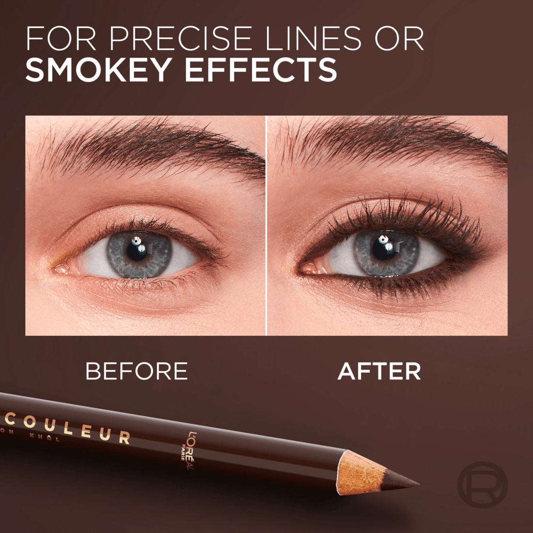 L'Oréal Paris Haute Couleur Eyelinerpenna 120 Brun Leather 1,2 g - produktbild 4