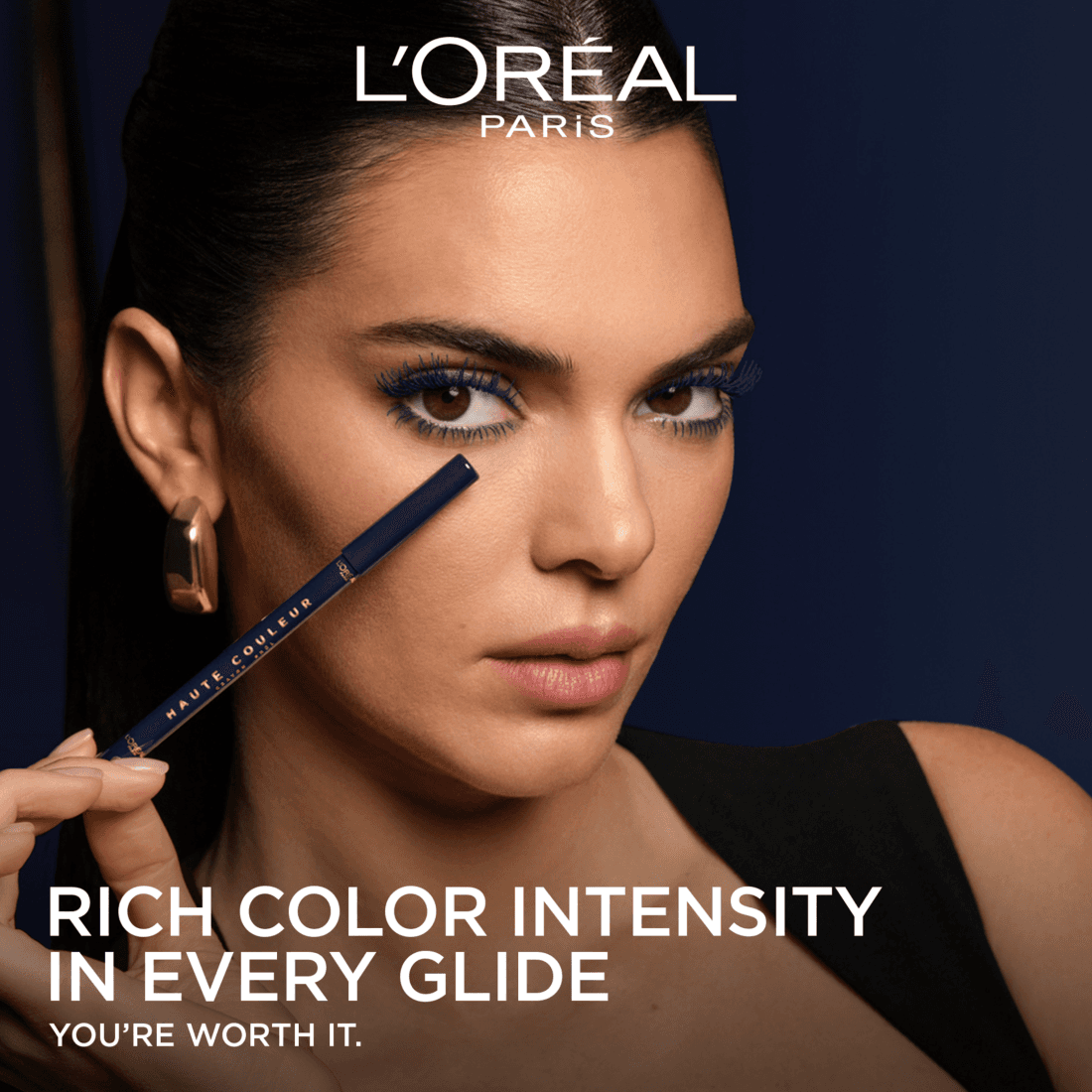 L'Oréal Paris Haute Couleur Eyelinerpenna 130 Bleu Suede 1,2 g - produktbild 2