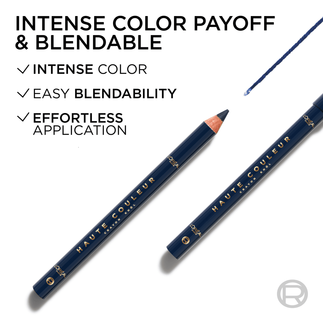 L'Oréal Paris Haute Couleur Eyelinerpenna 130 Bleu Suede 1,2 g - produktbild 3