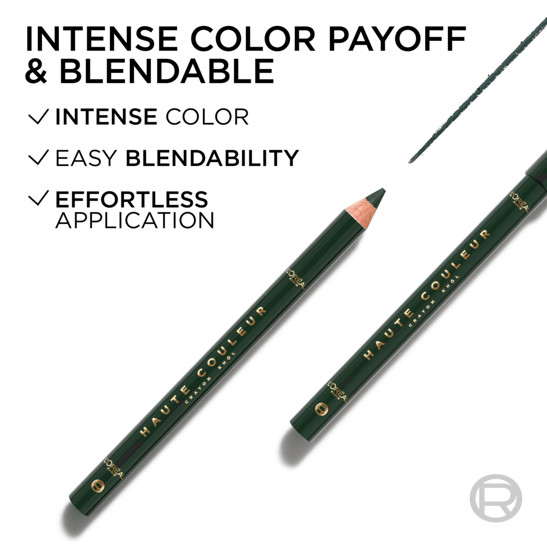 L'Oréal Paris Haute Couleur Eyelinerpenna 140 Émeraude Velvet 1,2 g - produktbild 2