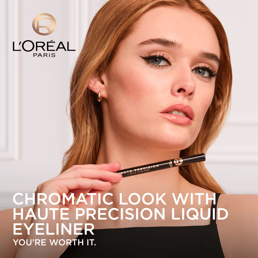 L'Oréal Paris Haute Precision Flytande Eyelinerpenna 010 Noir Silk 1 ml - produktbild 3
