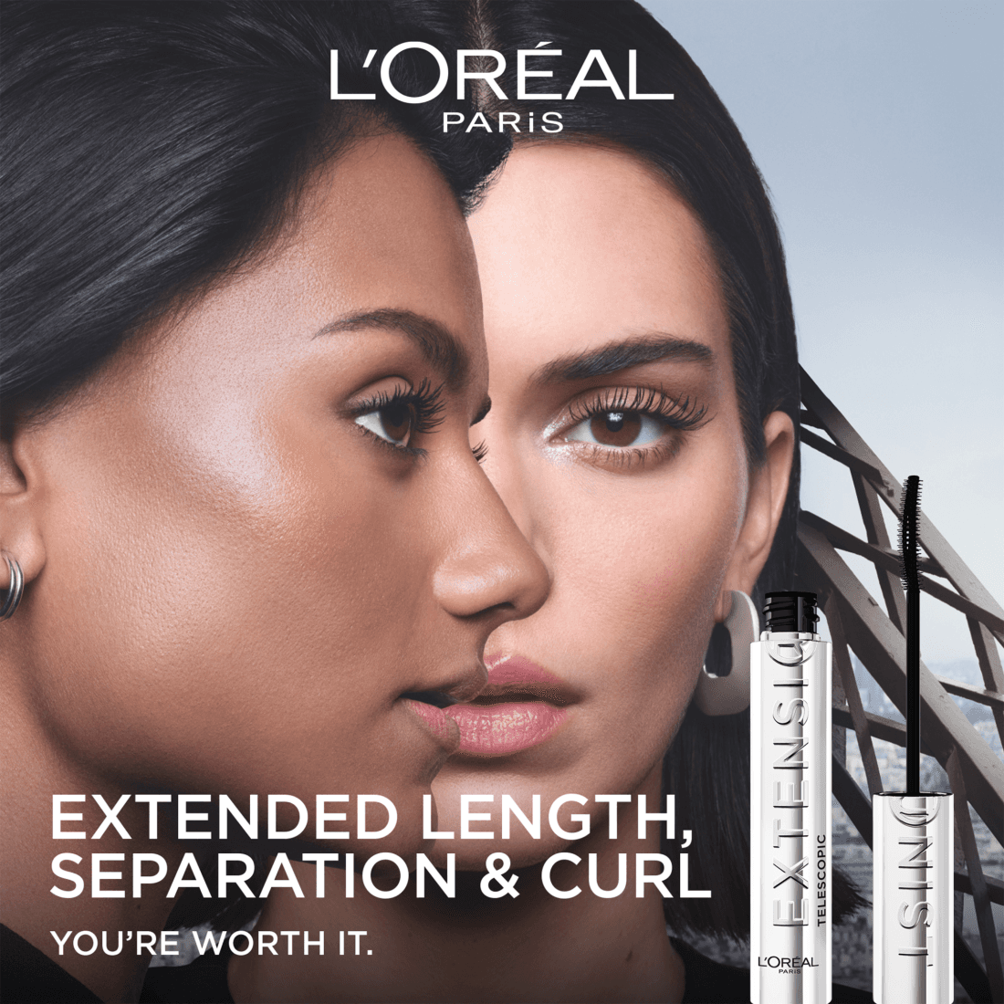 L'Oréal Paris Telescopic Extensionist Mascara Black 9,9 ml - produktbild 3
