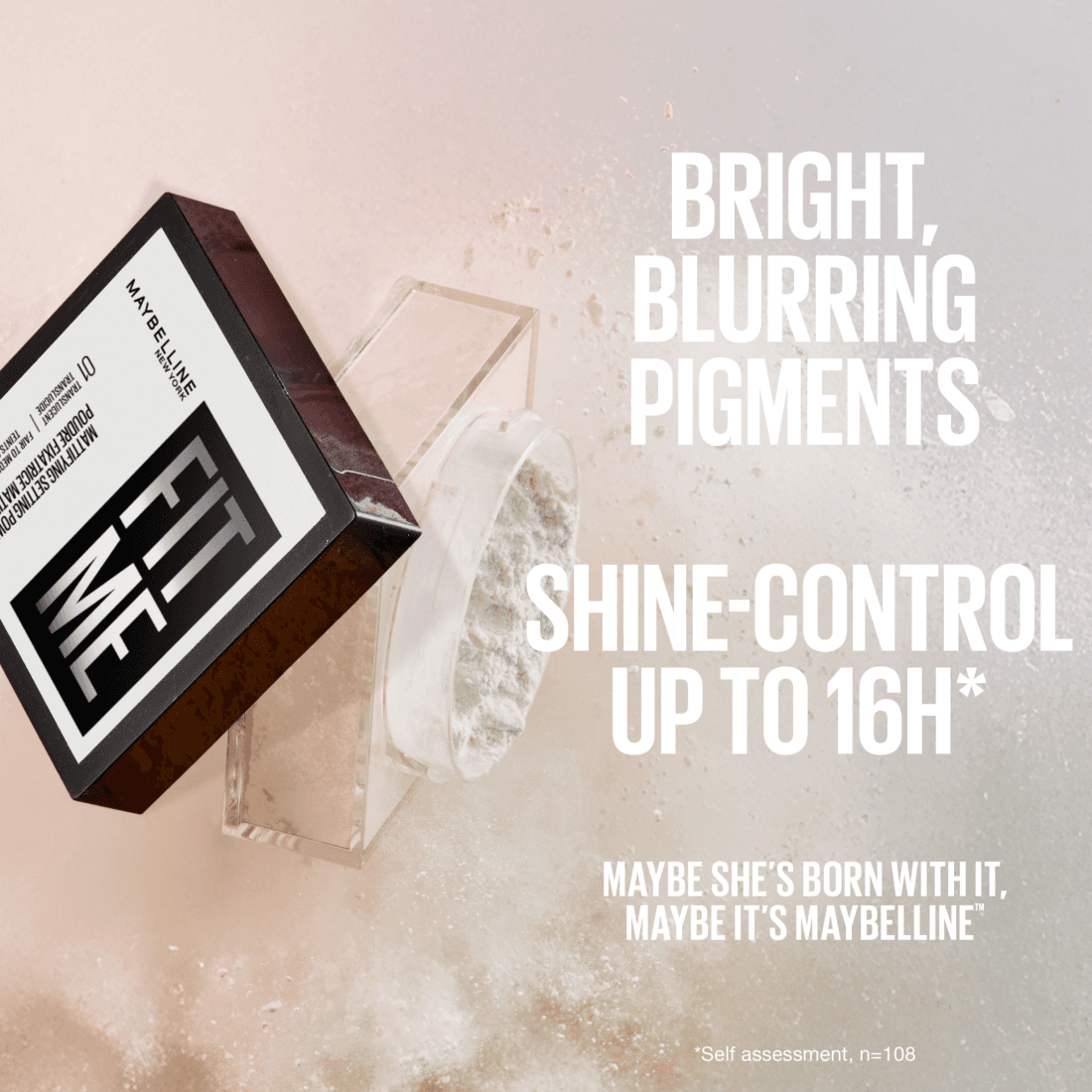 Maybelline New York Fit Me Löspuder 1 Translucent 15 g - produktbild 4