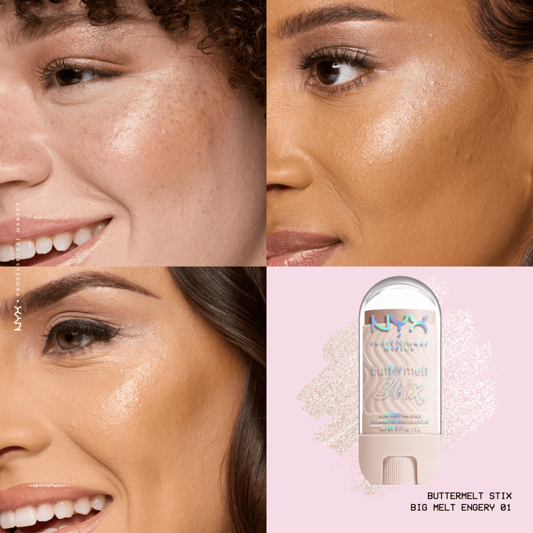 NYX Professional Makeup Buttermelt Glaze Highlighter Stix 01 Big Melt Energy 8 ml - produktbild 4