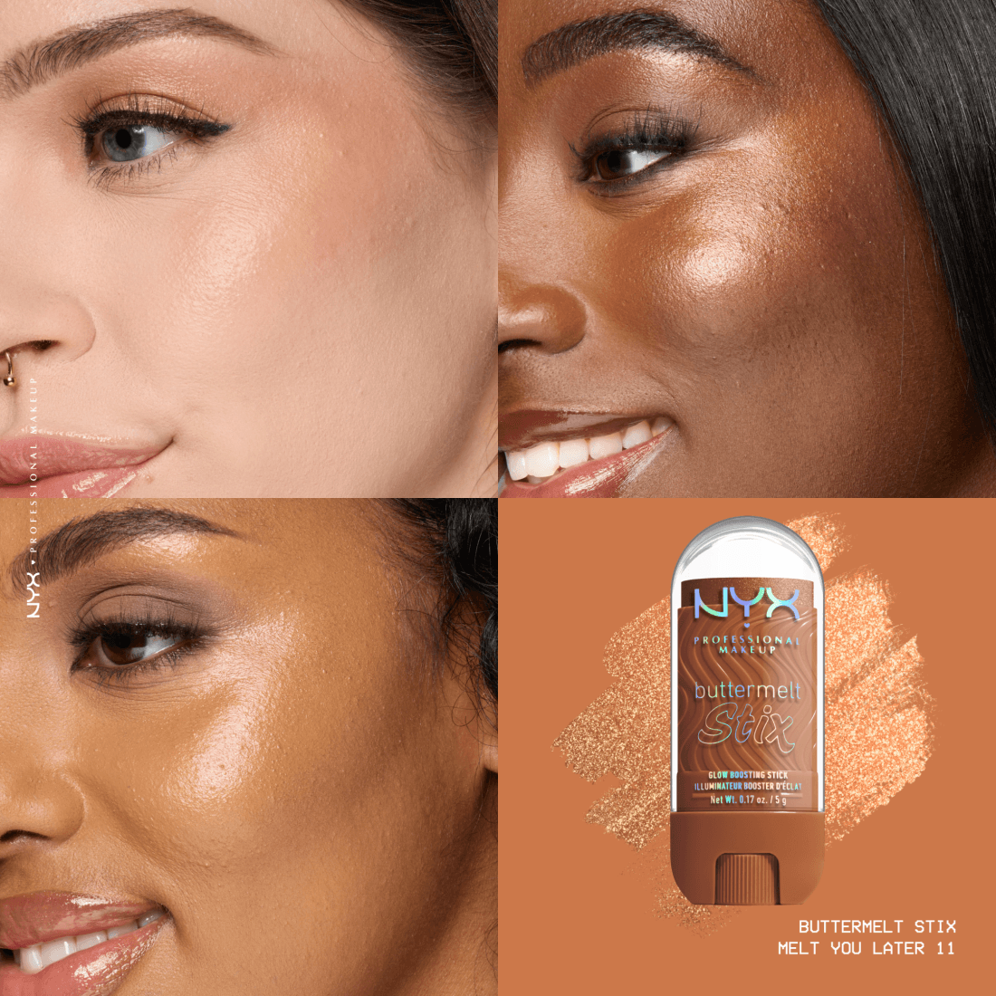 NYX Professional Makeup Buttermelt Glaze Highlighter Stix 11 Melt you Later 8 ml - produktbild 4