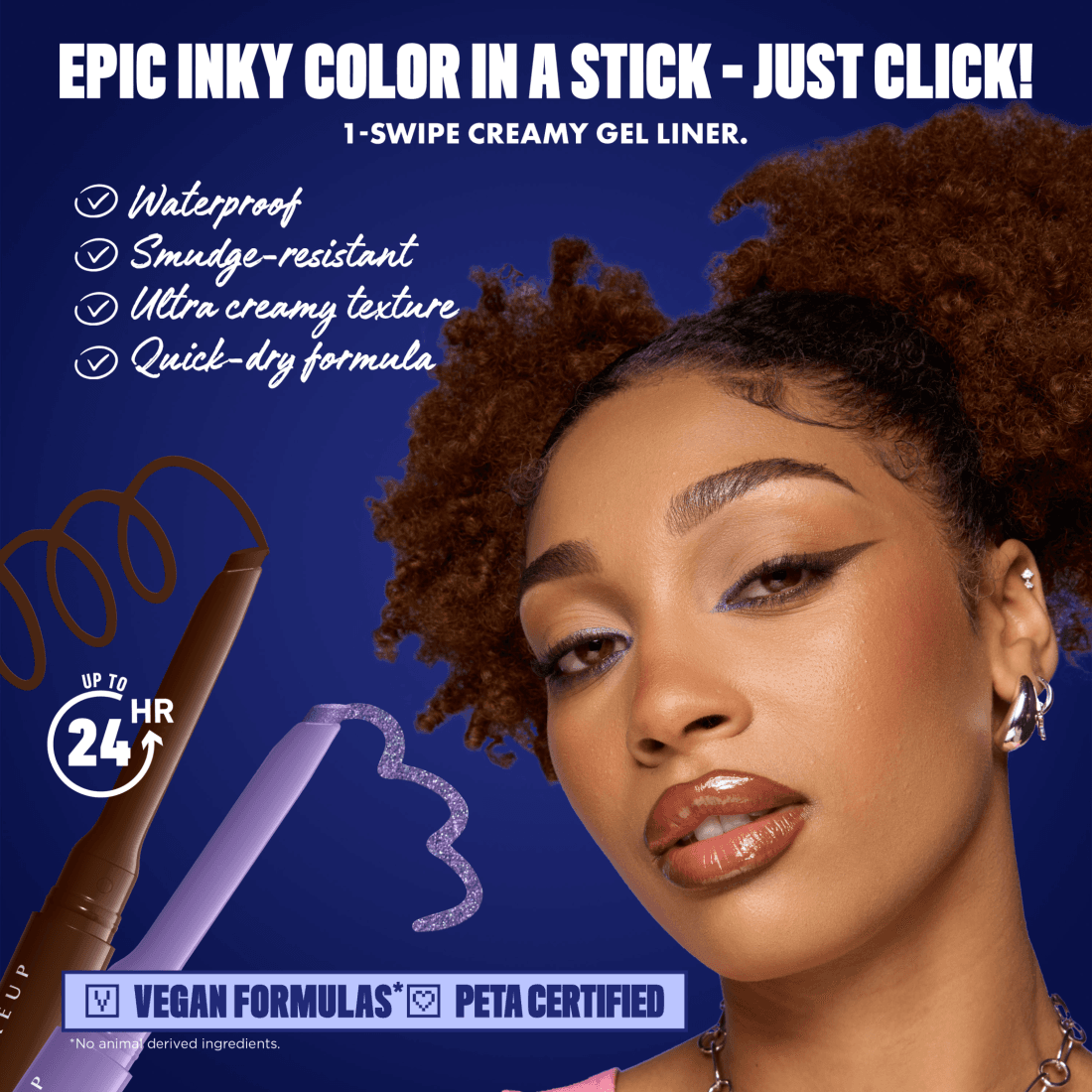 NYX Professional Makeup Epic Inky Stix Eyelinerpenna 16 Silver Shock 0,1 g - produktbild 3