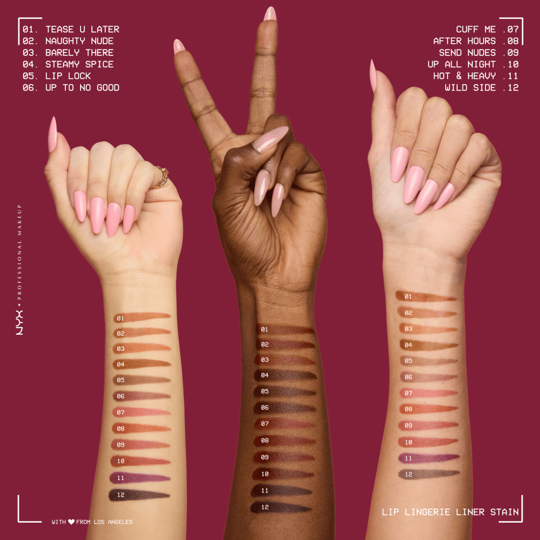 NYX Professional Makeup Lip Lingerie Liner Stain 02 Naughty Nude 1 ml - produktbild 5