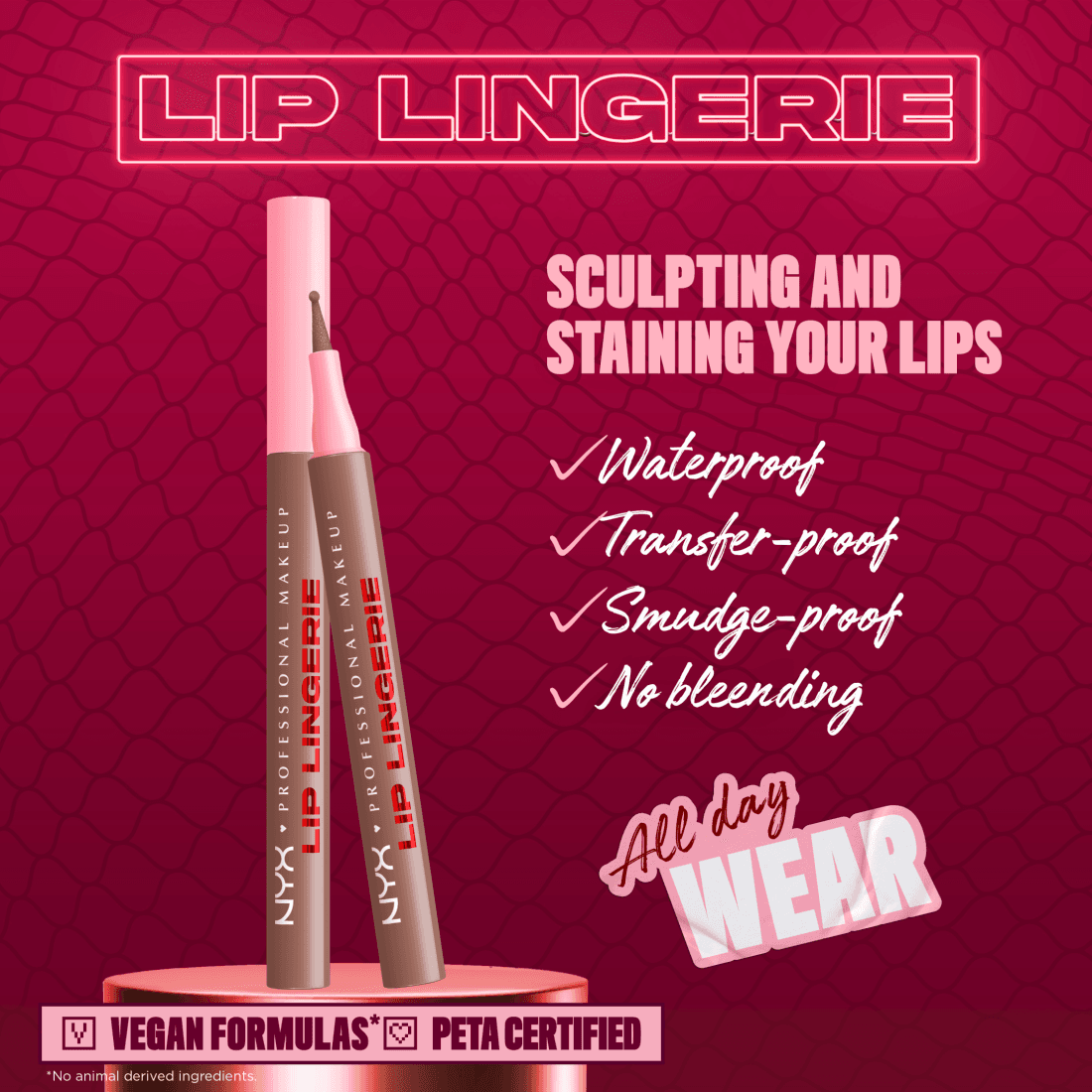 NYX Professional Makeup Lip Lingerie Liner Stain 05 Lip Lock 1 ml - produktbild 3