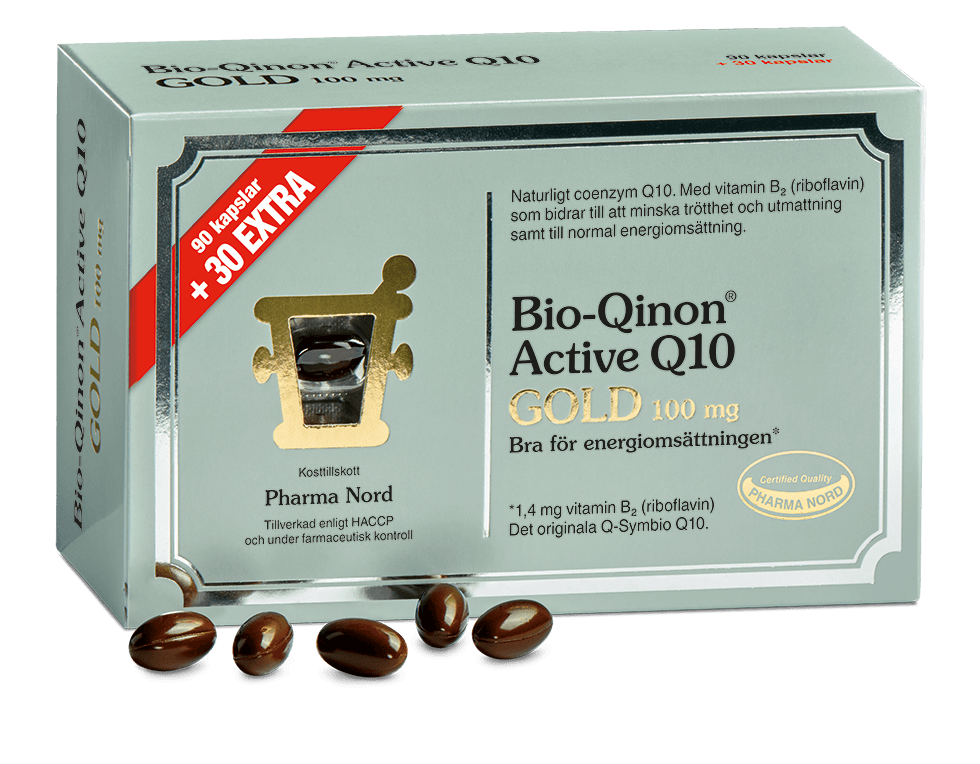 Pharma Nord Bio-Qinon Active Q10 Gold 100 mg 90+30 kapslar