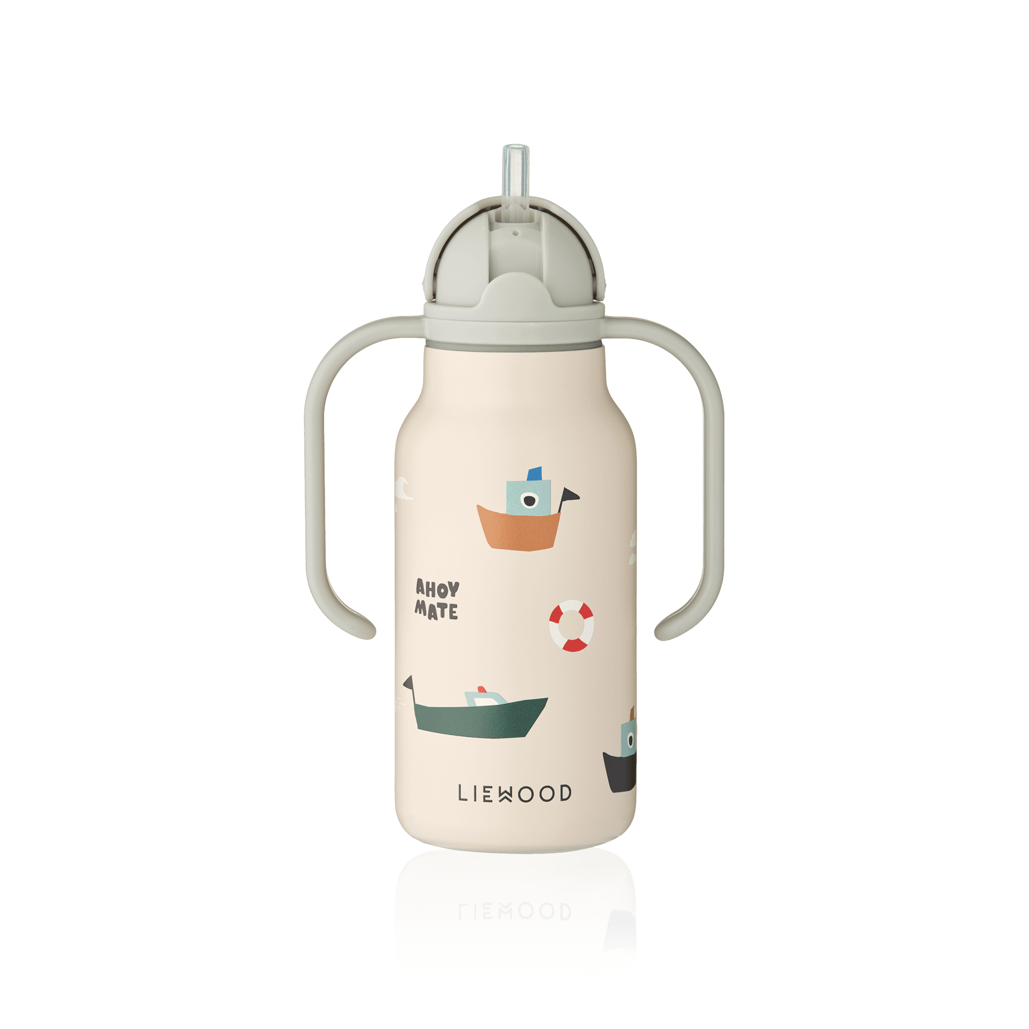 LIEWOOD Kimmie Sugrörsflaska Sailing/Sandy 250 ml - produktbild 2