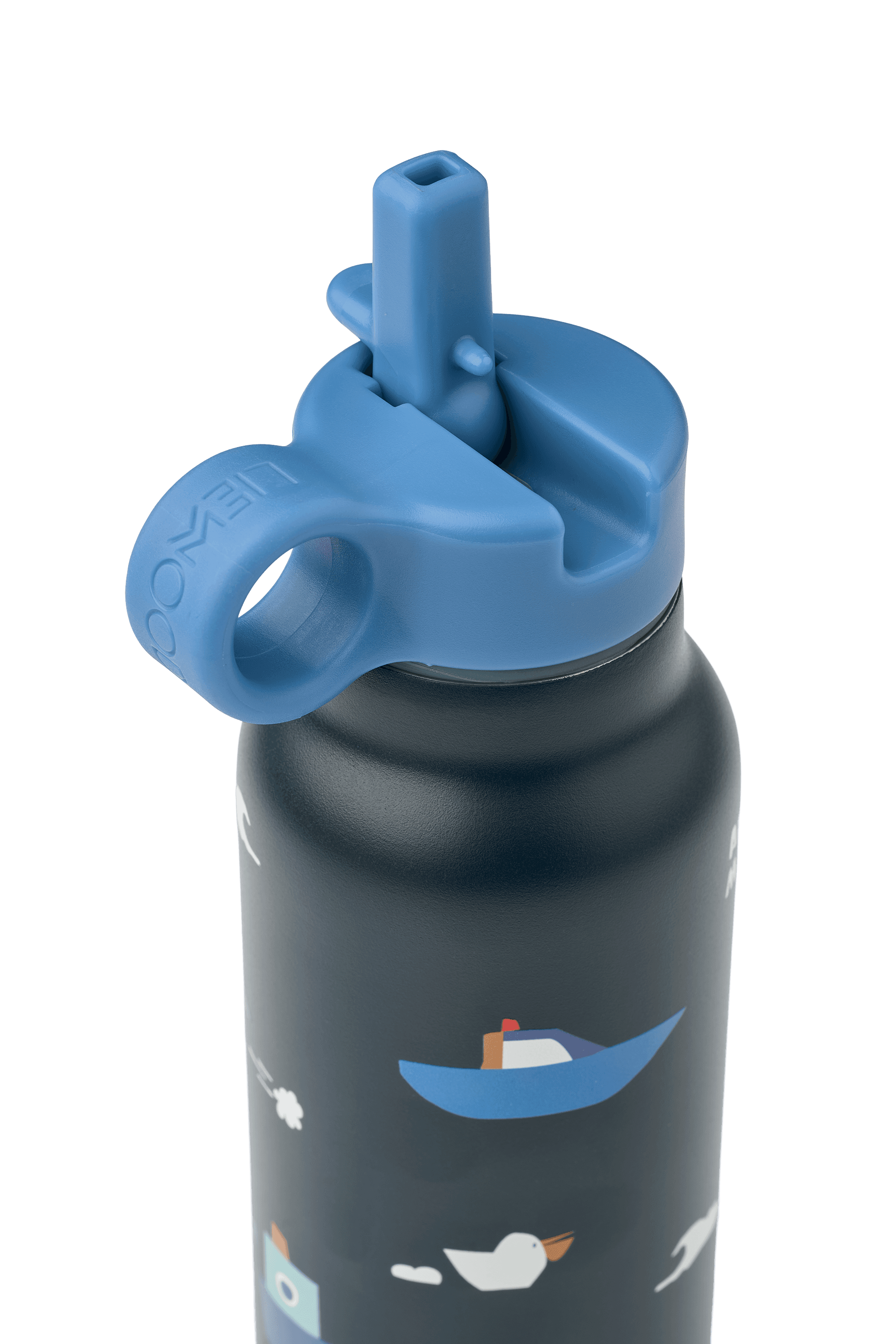 LIEWOOD Falk Vattenflaska Sailing/Classic Navy 350 ml - produktbild 2