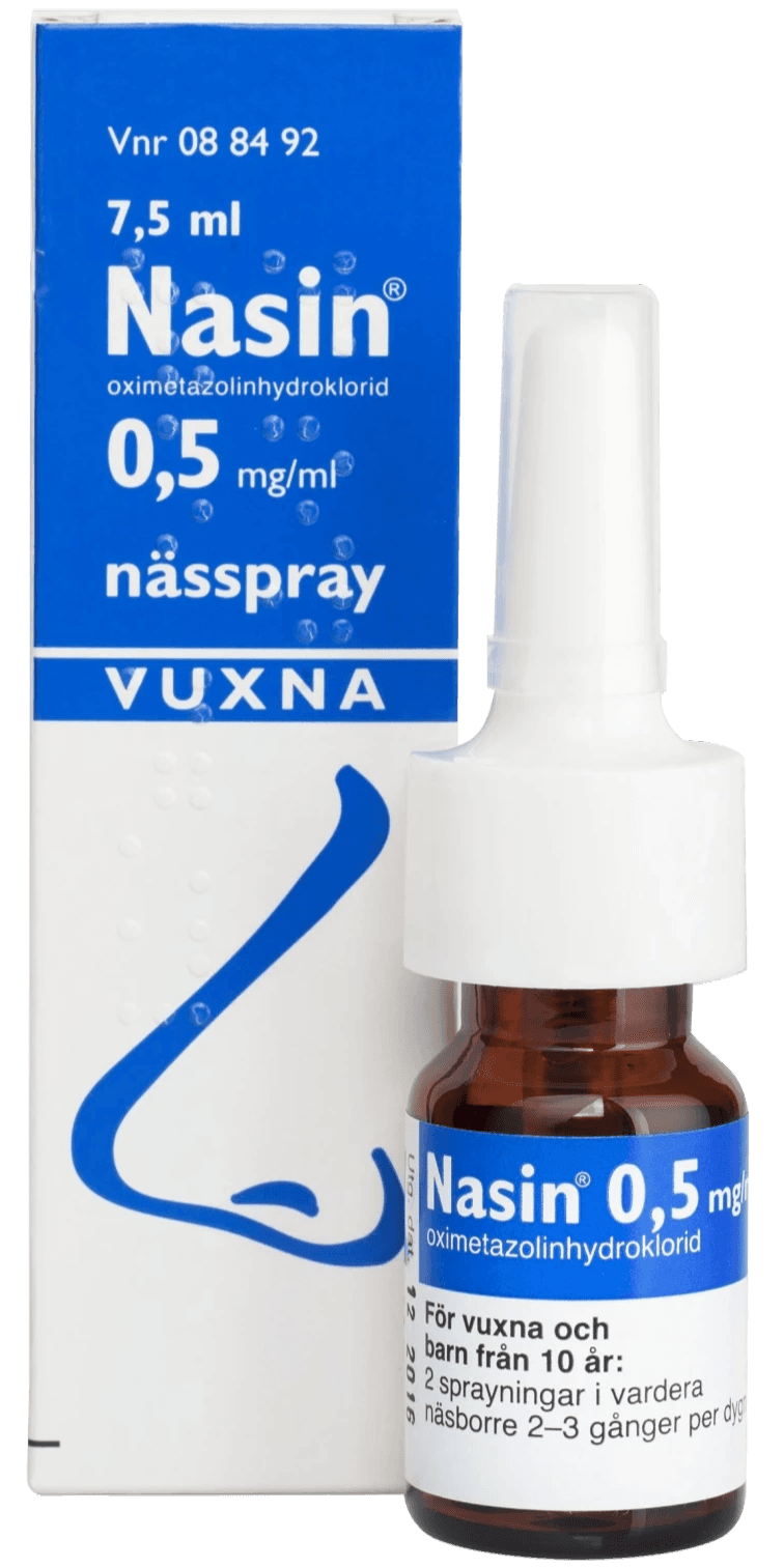 Nasin Nässpray lösning 0,5 mg/ml 7,5 ml