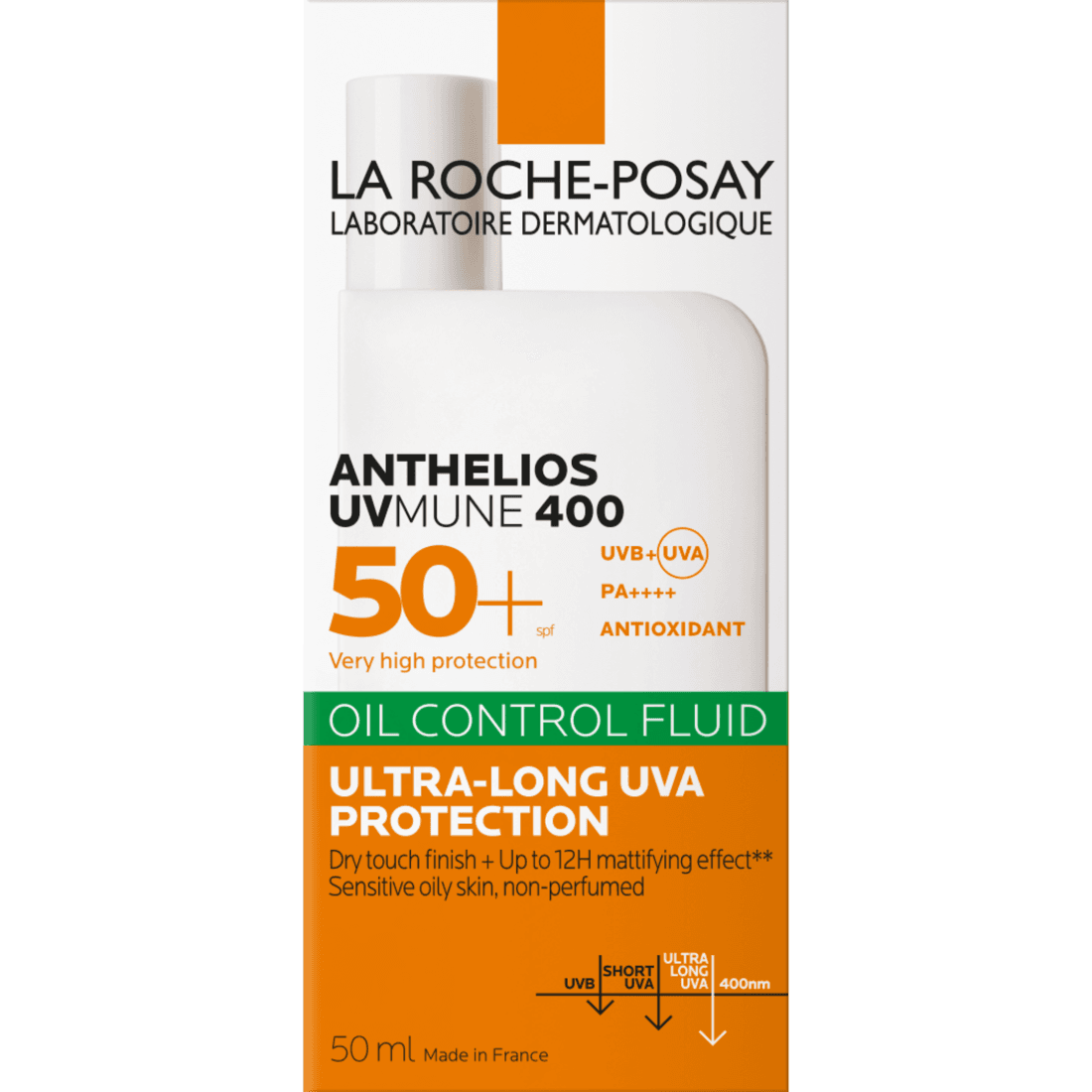 La Roche-Posay Anthelios Uvmune 400 Oil Control Fluide SPF50+ 50 ml - produktbild 3