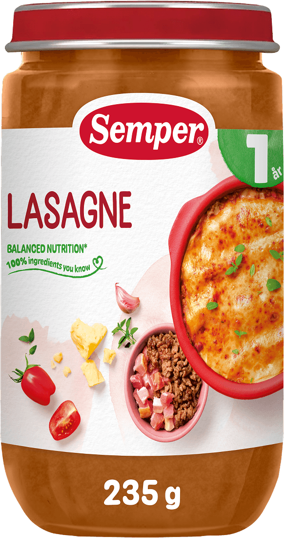 Semper Lasagne 1 år 235 g