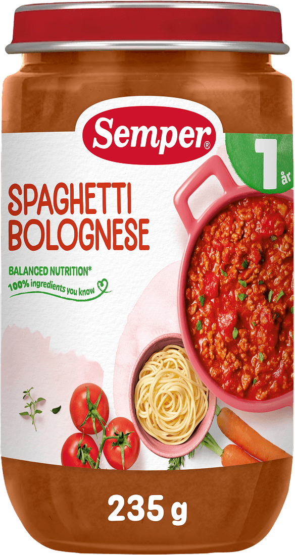 Semper Spaghetti Bolognese 1 år 235 g