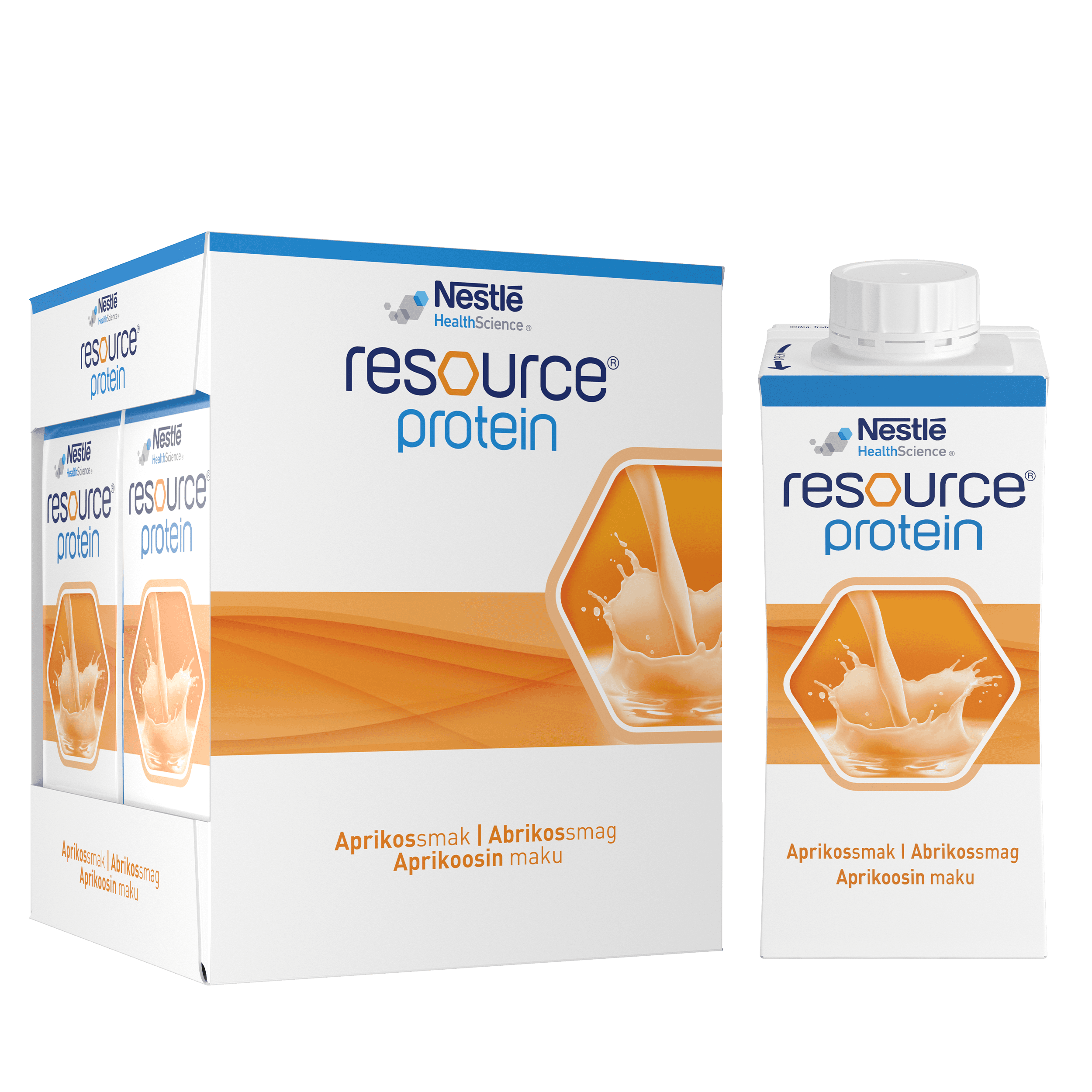 Resource Protein Aprikossmak 4 x 200 ml