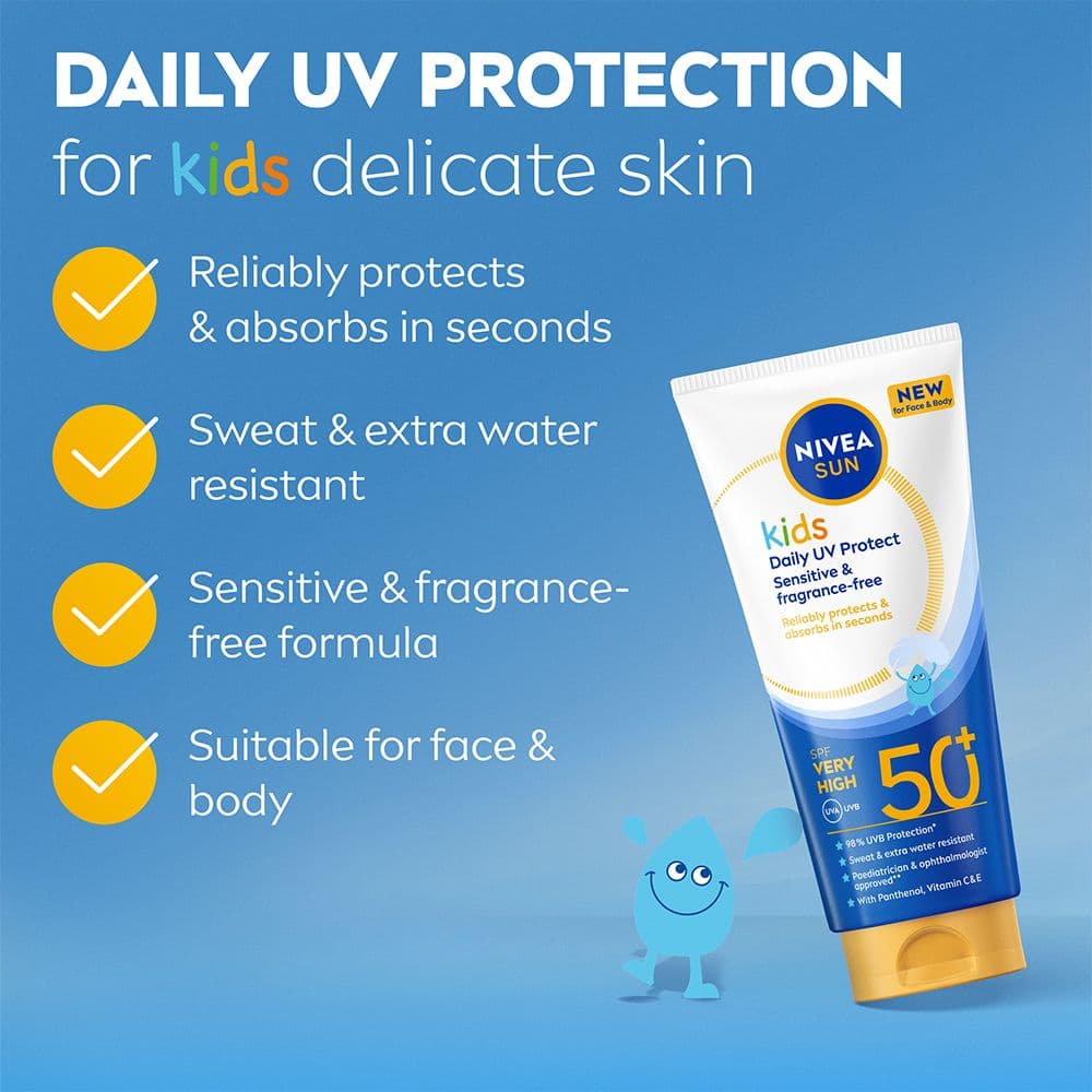 NIVEA SUN Solskydd Kids Daily UV Protect SPF50+ 100ml - produktbild 2