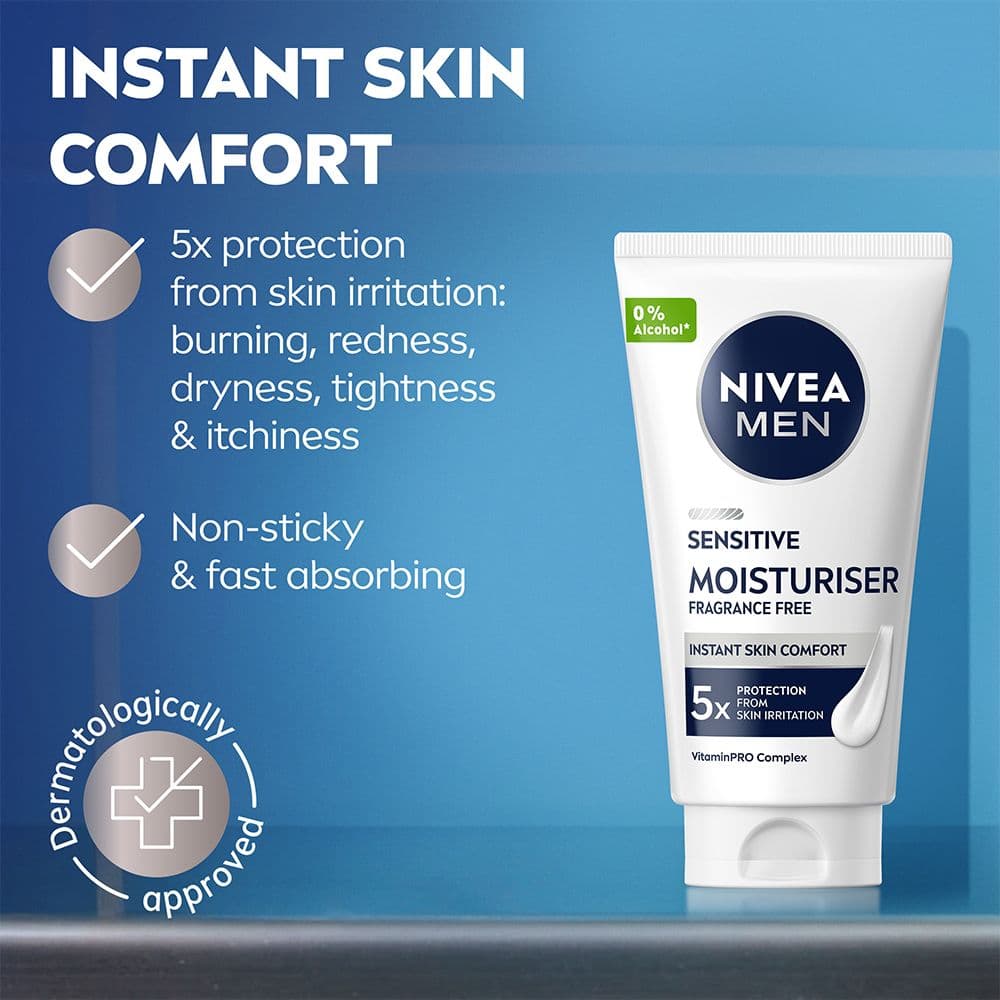 NIVEA Ansiktskräm Sensitive Mosituriser Face Cream 75 ml 2