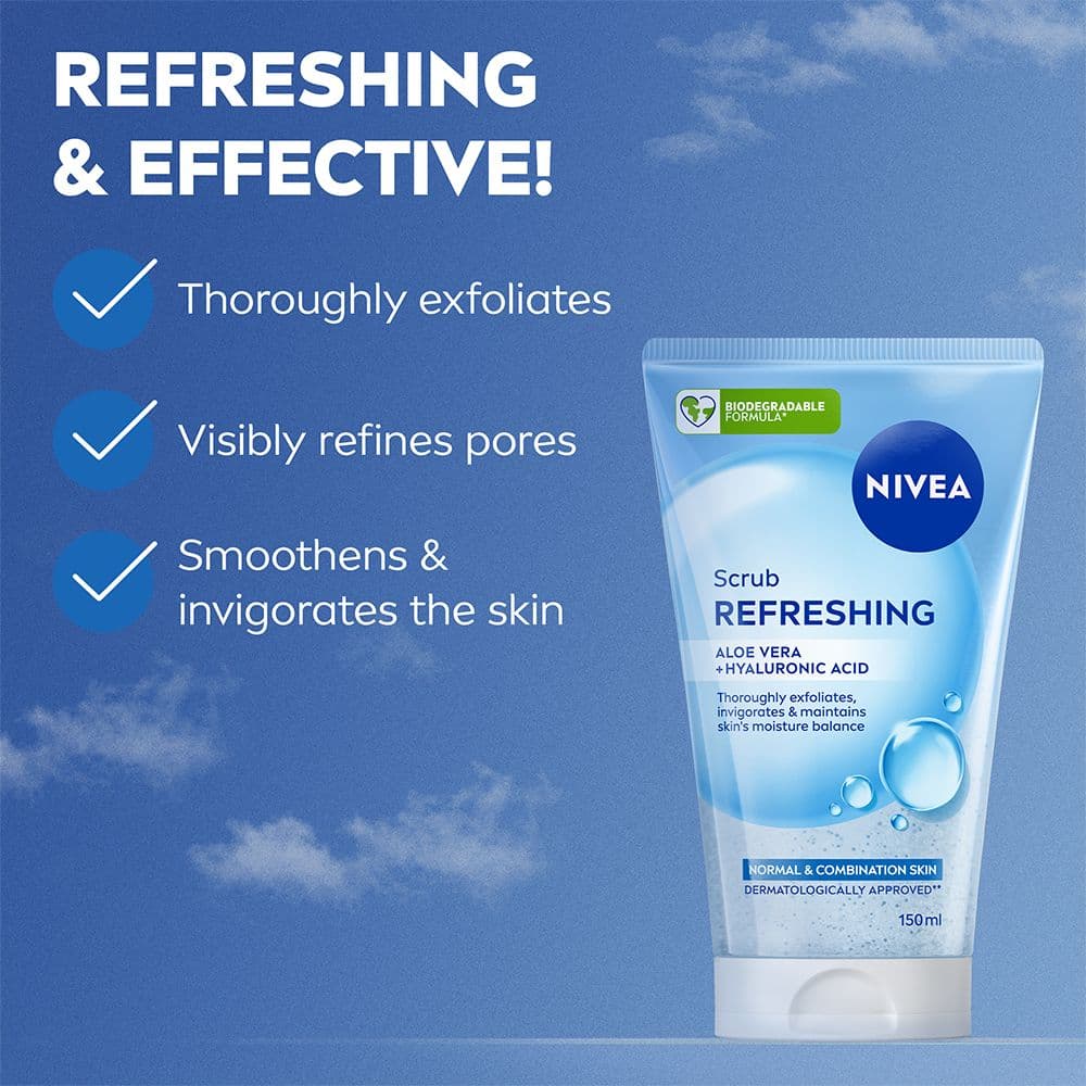 NIVEA Peeling Refreshing Exfoliating Scrub 150 ml 2